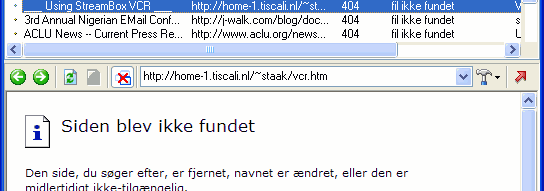 Tjek bogmærker i den indbyggede browser En side i den indbyggede browser