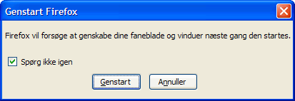 Er du sikker-boks Er du sikker-boks