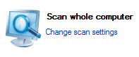 Klik på Scan whole computer