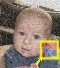 Mosaikbillede lavet af Centarsia