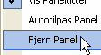 Menu til at fjerne modul