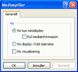 Modulets indstillinger