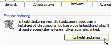 Åbn enhedshåndteringen