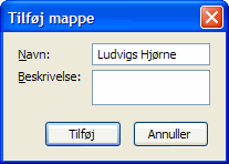 Egenskaber for ny mappe
