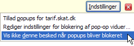 Vis ikke advarslen fremover