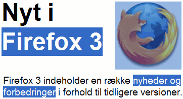 Du kan markere flere dele på én gang