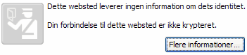 Ingen information og ingen kryptering