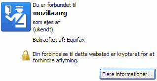 Ingen information, men der anvendes kryptering