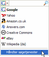 Flere søgetjenester