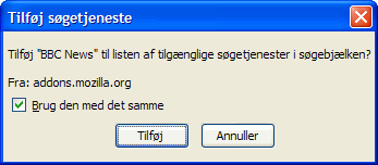 Tilføj søgetjeneste
