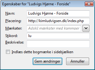 Dialogboks til søgebogmærke