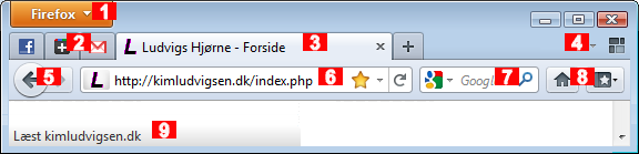 Værktøjslinjer og faneblade