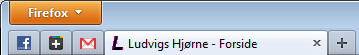 Menuen er gemt væk under knappen Firefox