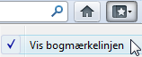 Åbn bogmærkelinjen