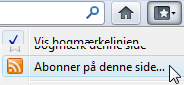 Siden tilbyder et feed