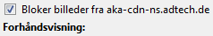 Bloker billeder fra serveren