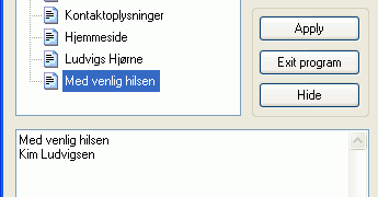Tekstfelt til at ændre tekst