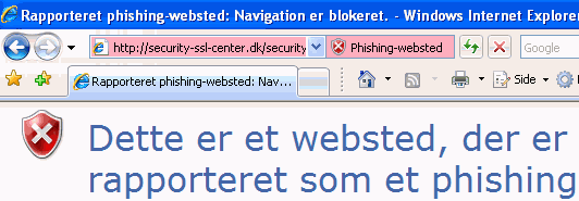 Phishing-advarsel