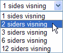 Vælg antal sider, der skal vises på én gang