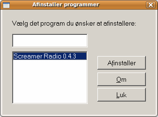 Afinstallér Windows-program