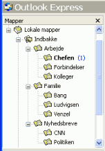 Et eksempel på mappesystem
