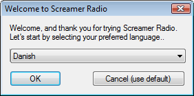 Vælg sprog Vælg sprog