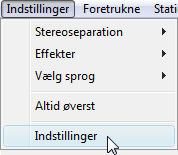 Indstillinger Indstillinger