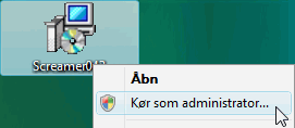 Kør som administrator Kør som administrator