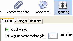 Alarmindstillinger