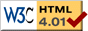 W3Cs ikon til sider der overholder standarderne